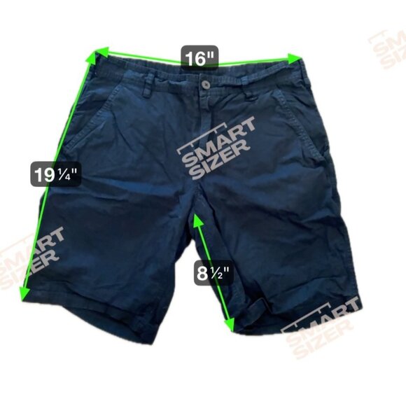 Mens Tentree Shorts Black Organic Cotton & Hemp Blend Chino Size 32 - Picture 8 of 8